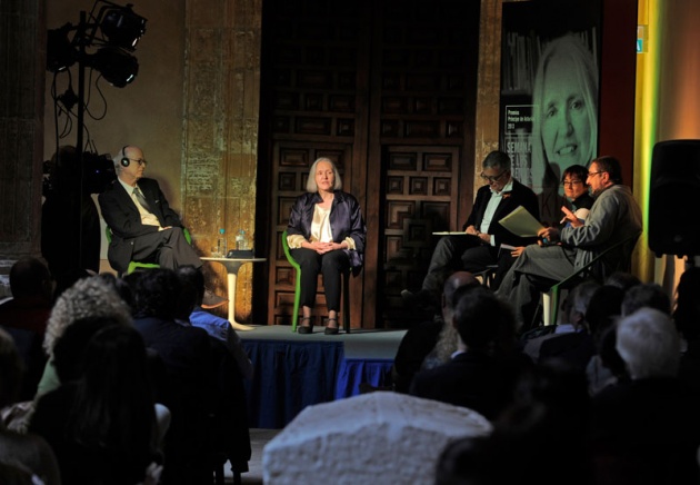 Charla de Saskia Sassen, Premio Prncipe de Asturias de Ciencias Sociales 2013, en el el Museo Arqueolgico